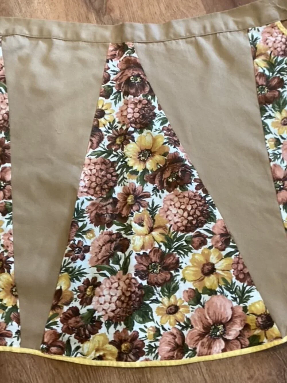 Three Aprons Handmade Vintage Cotton Blend Very Good Condition